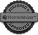 screened and approved homeadvisor logo